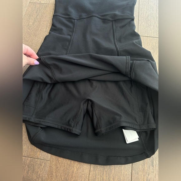 Abercrombie & Fitch YPB SculptLUX Corset Mini Dress Black Built in Shorts XS - Picture 3 of 8